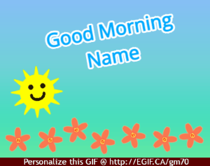 Good morning happy sunshine and flowers gif