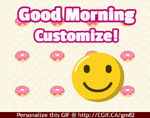 Good Morning Donuts Emoji gif