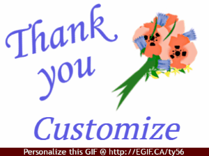 Thank You Bouquet with Text gif